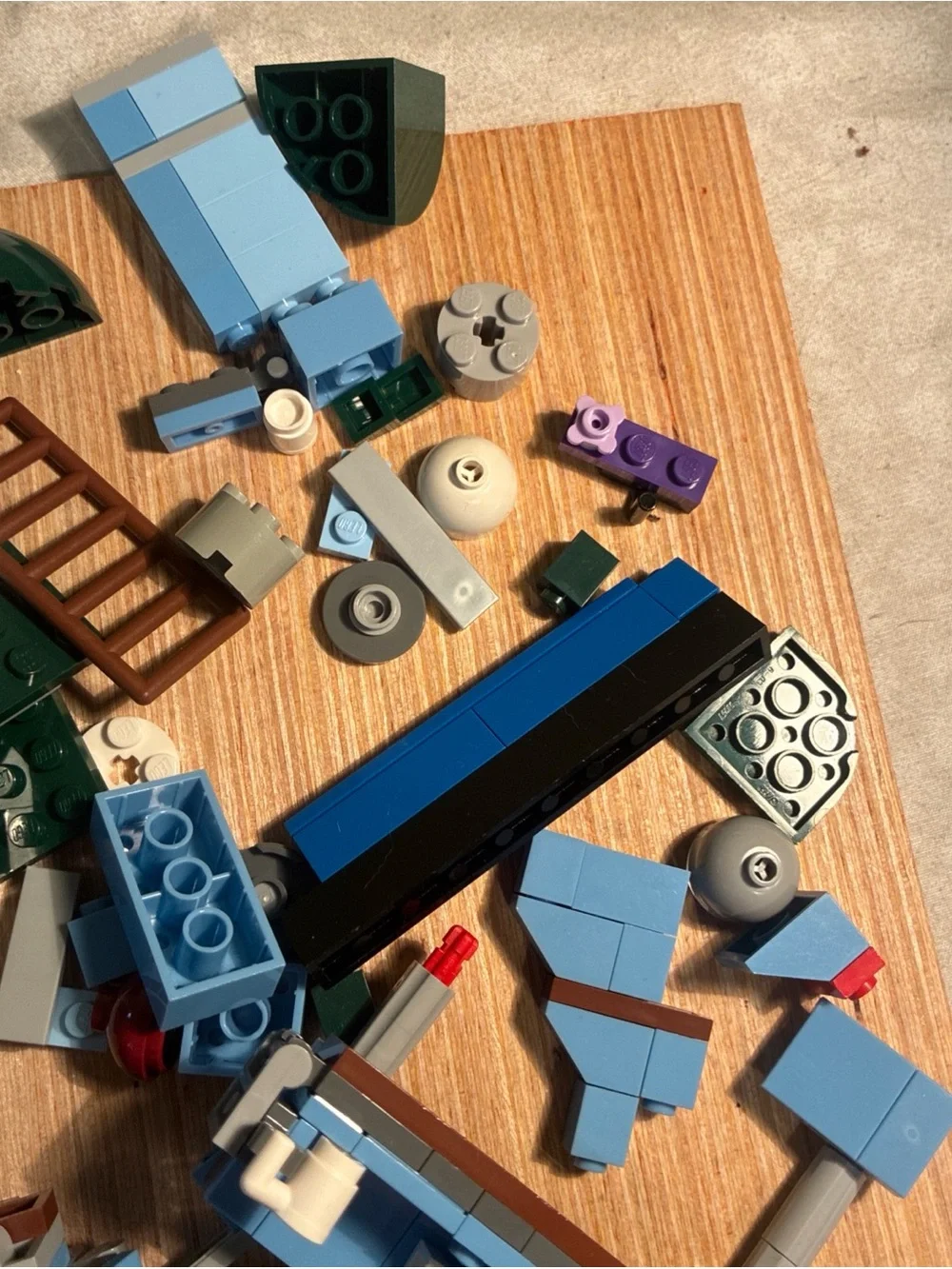 Lego Mixed Building Brick Lot in Red, Blue, Green, mixed pieces  Christmas Sled